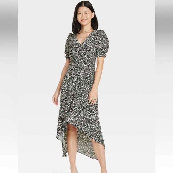 a new day Dresses & Skirts - A New Day Women's Crepe Short Sleeve Midi Dress XS